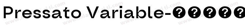 Pressato Variable字体转换